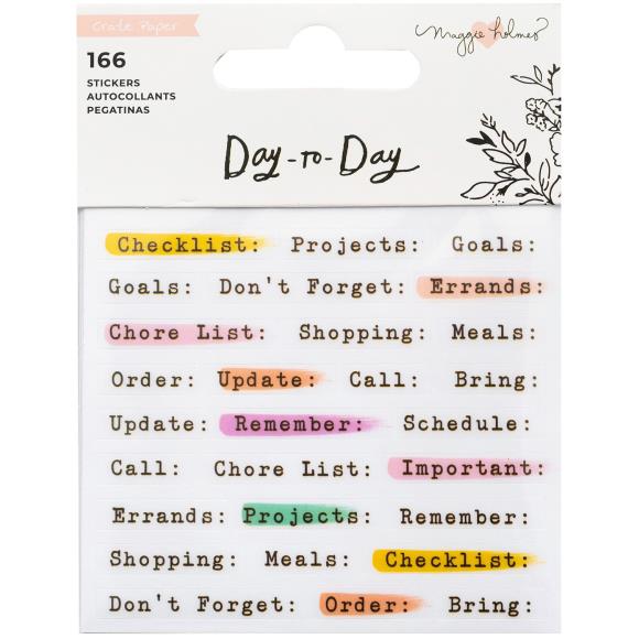 Maggie Holmes Day-To-Day Planner Mini Sticker Book 166/Pkg (373039