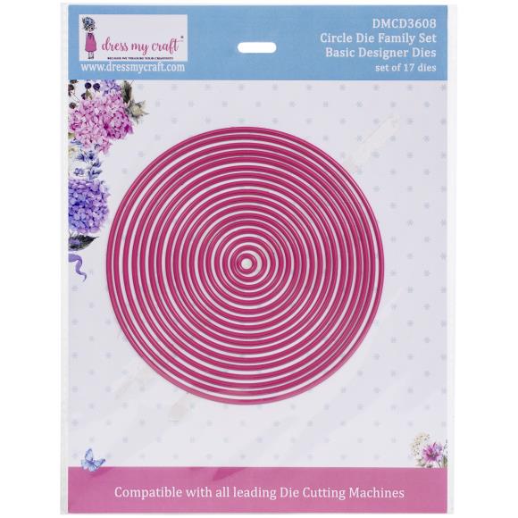 Dress my Craft Circle Family Die Set 17 dies