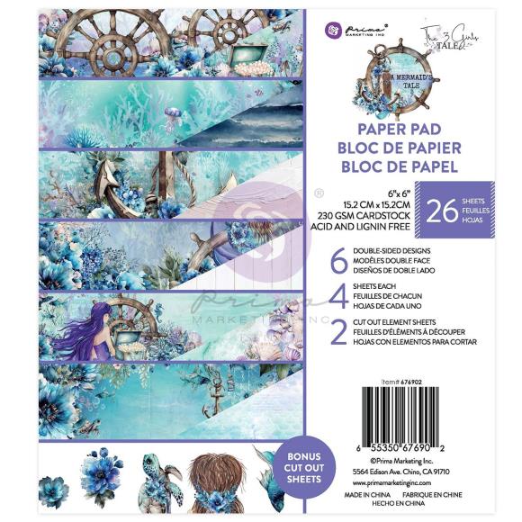 Prima 6x6 Paper Pad - A Mermaids Tale (676902)