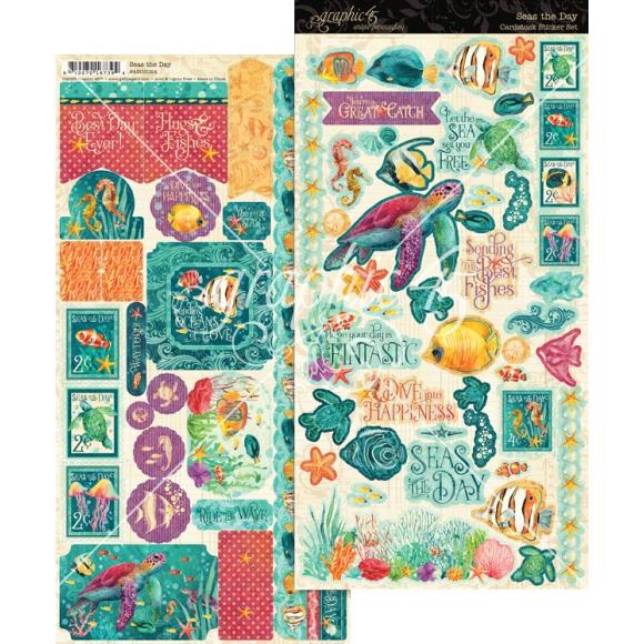 Graphic 45 - Seas the Day Sticker sheet (4503024)