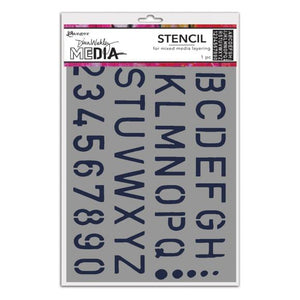 Dina Wakley Media - Stencils School Style (MDS87748)