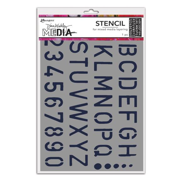 Dina Wakley Media - Stencils School Style (MDS87748)
