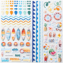 Load image into Gallery viewer, 49 and Market Beach Vibes Puffy Stickers (DBV-32208)
