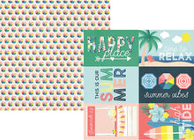 Load image into Gallery viewer, Simple Stories Sunshine and Blue Skies Collection 12x12 Scrapbook Paper 4x6 Elements (10620)