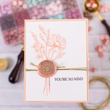 Load image into Gallery viewer, Spellbinders Paper Arts Sealed Collection Must-Have Wax Bead Mix Coral (WS-117)