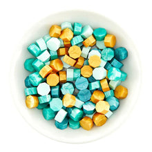 Load image into Gallery viewer, Spellbinders Paper Arts Sealed Collection Must-Have Wax Bead Mix Teal (WS-118)