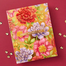 Load image into Gallery viewer, Spellbinders Paper Arts BetterPress Letterpress Press Plates Peony Background (BP-121)