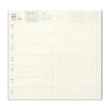 Load image into Gallery viewer, Traveler's Company 2024 Regular Weekly Refill