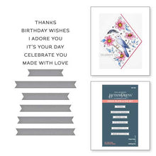 Load image into Gallery viewer, Spellbinders Paper Arts BetterPress Letterpress System Press Plate & Die Set It's Your Day Sentiment Strips (BP-028)