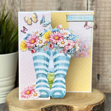 Load image into Gallery viewer, Katy Sue Wonderful Wellington Boots Card Making Kit