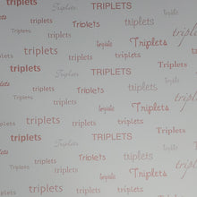 Load image into Gallery viewer, Scrappin' Twins 12x12 Scrapbook Paper Triplets Pink (TWP-05)