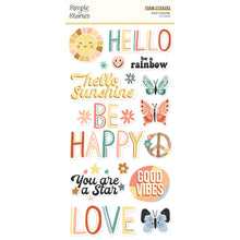 Load image into Gallery viewer, Simple Stories Boho Sunshine Collection Foam Stickers (19922)