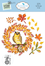 Load image into Gallery viewer, Elizabeth Craft Designs Splendid Season Collection Die Set Fall Wreath and Owl (2079)