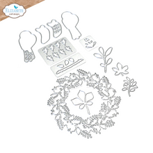 Load image into Gallery viewer, Elizabeth Craft Designs Splendid Season Collection Die Set Fall Wreath and Owl (2079)