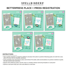 Load image into Gallery viewer, Spellbinders Paper Arts BetterPress Letterpress Registration Press Plates Thank You Blooms (BPR-001)
