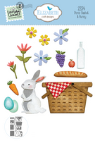 Load image into Gallery viewer, Elizabeth Craft Designs Sunny Days Collection Picnic Basket & Bunny by Annette Green (2234)