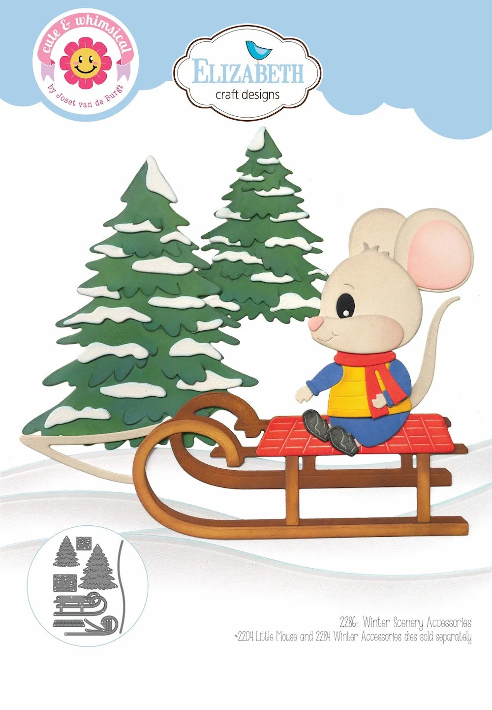 Elizabeth Craft Designs Living it Up - Winter Scenery Accessories (2286)