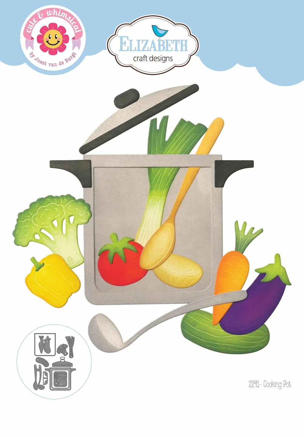 Elizabeth Craft Designs Living it Up - Cooking Pot Die Set (2291)