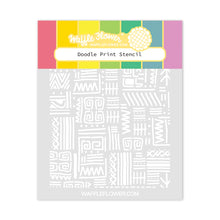 Load image into Gallery viewer, Waffle Flower Doodle Print Stencil (421295)
