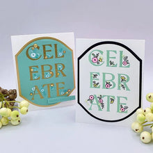 Load image into Gallery viewer, Spellbinders Paper Arts BetterPress Letterpress Registration Press Plates Celebrate Flowers (BPR-003)