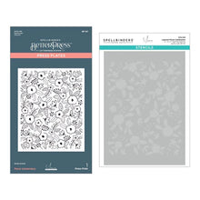 Load image into Gallery viewer, Spellbinders Paper Arts Floral Celebration BetterPress and Stencil Bundle (BD-0835)