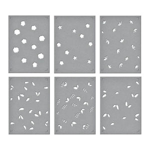 Spellbinders Paper Arts Floral Celebration BetterPress and Stencil Bundle (BD-0835)