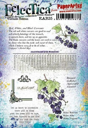 PaperArtsy Electica3 Rubber Stamp Currants Edition by Alison Bomber (EAB35)