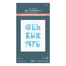 Load image into Gallery viewer, Spellbinders Paper Arts BetterPress Letterpress Registration Press Plates Celebrate Flowers (BPR-003)