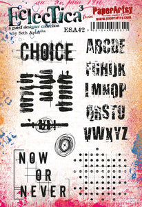 PaperArtsy Eclectica3 Rubber Stamp Set Choice designed by Seth Apter (ESA42)