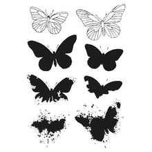 Load image into Gallery viewer, Sizzix® Framelits Die & Stamp Set Painted Pencil Butterfly by 49 and Market (666634)
