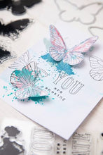 Load image into Gallery viewer, Sizzix® Framelits Die & Stamp Set Painted Pencil Butterfly by 49 and Market (666634)
