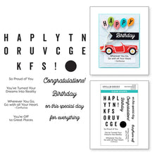 Load image into Gallery viewer, Spellbinders Paper Arts Clear Stamps Open Road Sentiments (STP-066)