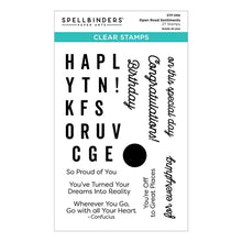 Load image into Gallery viewer, Spellbinders Paper Arts Clear Stamps Open Road Sentiments (STP-066)