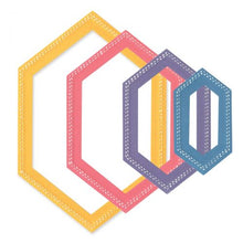Load image into Gallery viewer, Sizzix® Framelits Die Set Fanciful Framelits Belinda Stitched Hexagons (666554)
