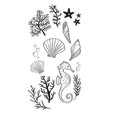 Load image into Gallery viewer, Sizzix Clear Stamp Set Ocean Elements (666669)