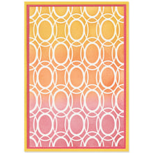 Load image into Gallery viewer, Sizzix A5 Stencil Cosmopolitan Golden Rings By Stacey Park