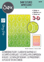 Load image into Gallery viewer, Sizzix 3-D Textured Impressions Embossing Folder Cosmopolitan Golden Rings By Stacey Park