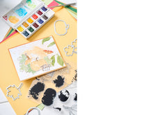 Load image into Gallery viewer, Sizzix A5 Clear Stamps 16PK w/7PK Framelits Die - Pencil Line Harvest by 49 and Market (666709)
