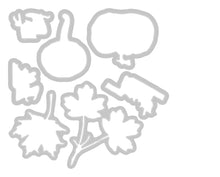 Load image into Gallery viewer, Sizzix A5 Clear Stamps 16PK w/7PK Framelits Die - Pencil Line Harvest by 49 and Market (666709)