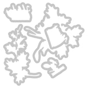 Load image into Gallery viewer, Sizzix A5 Clear Stamps 12PK w/5PK Framelits Die - Pencil Line Holly by 49 and Market (666710)