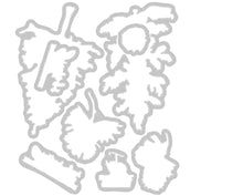 Load image into Gallery viewer, Sizzix A5 Clear Stamps 16PK w/5PK Framelits Die - Pine Holidays by 49 and Market (666711)