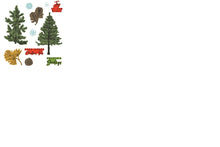 Load image into Gallery viewer, Sizzix A5 Clear Stamps 16PK w/5PK Framelits Die - Pine Holidays by 49 and Market (666711)