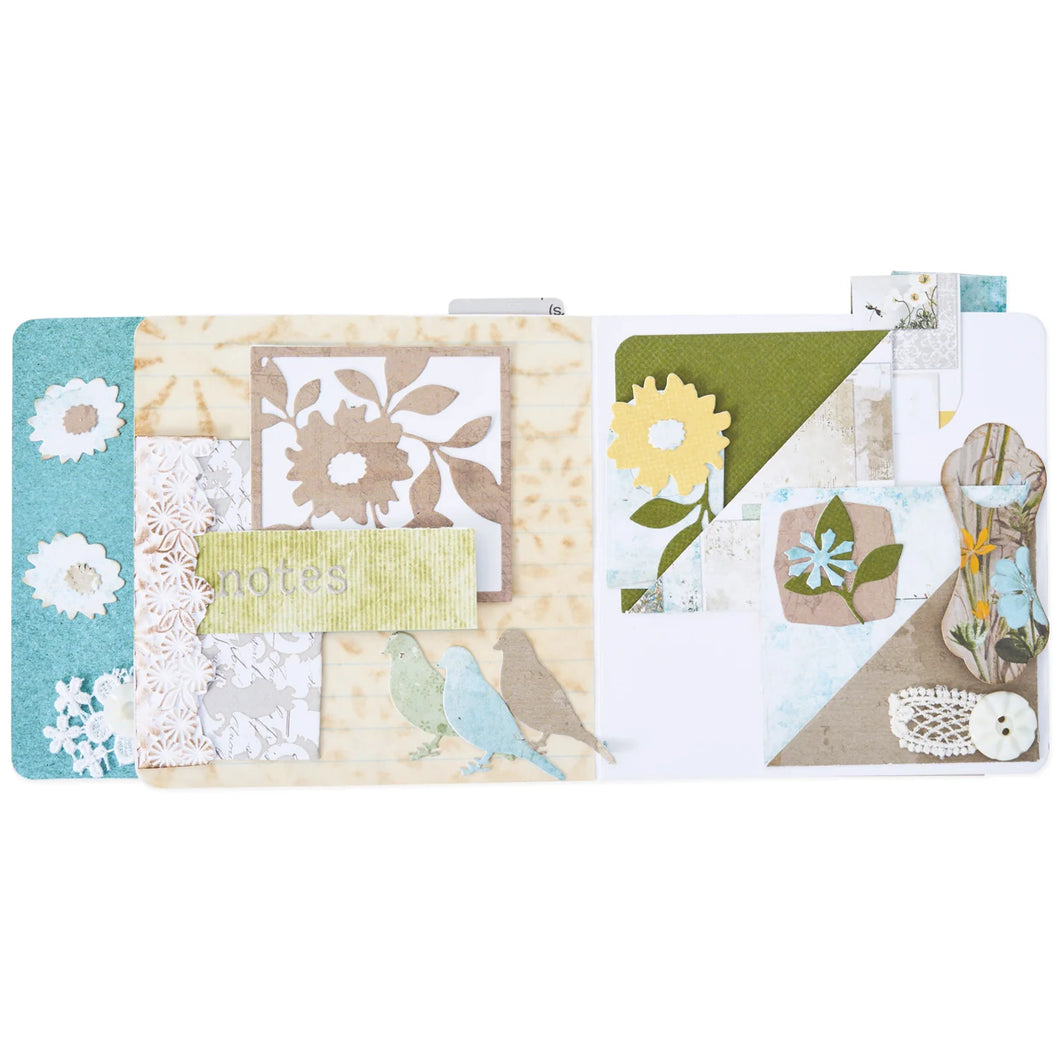 Sizzix Thinlits Die Set Floral Pocket and Paperclips by Eileen Hull (666768)