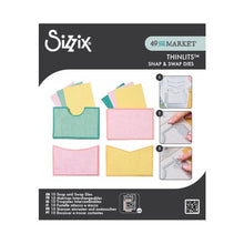 Load image into Gallery viewer, Sizzix Thinlits Set 10/Pkg, Pockets Snap and Swap by 49 and Market (666877)
