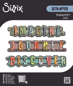 Sizzix Thinlits Die Set 28PK Word Wafers #1 by Seth Apter   (666905)