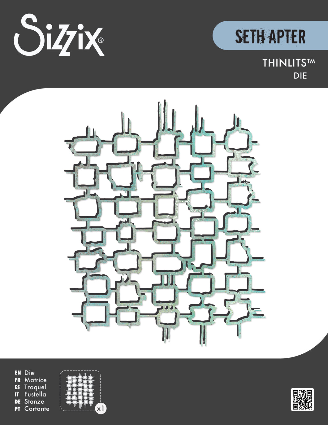 Sizzix Thinlits Die Set 1PK Waffles by Seth Apter (666910)