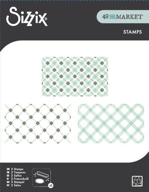 SIzzix & 49 and Market Tartan clear stamps (667011)