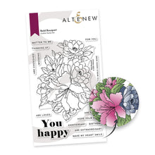 Load image into Gallery viewer, Altenew Bold Bouquet Stamp & Die Set (ALT7683)