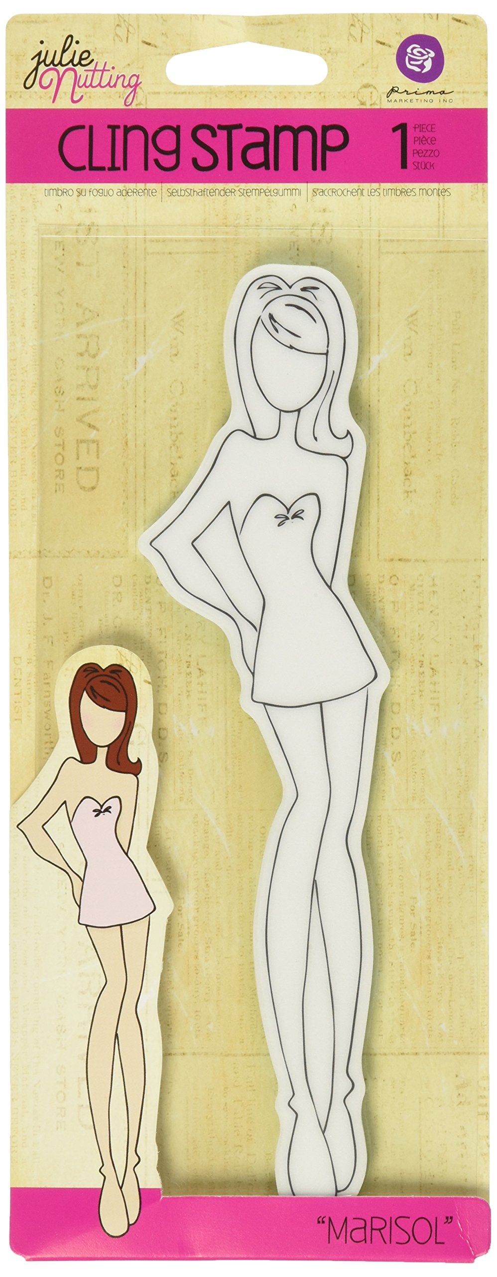 Prima Julie Nutting Doll Stamp - Marisol (911232)