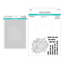 Load image into Gallery viewer, Spellbinders Paper Arts Garden Party Stamp, Die, & Stencil Bundle from Wendy Vecchi (BD-0821)